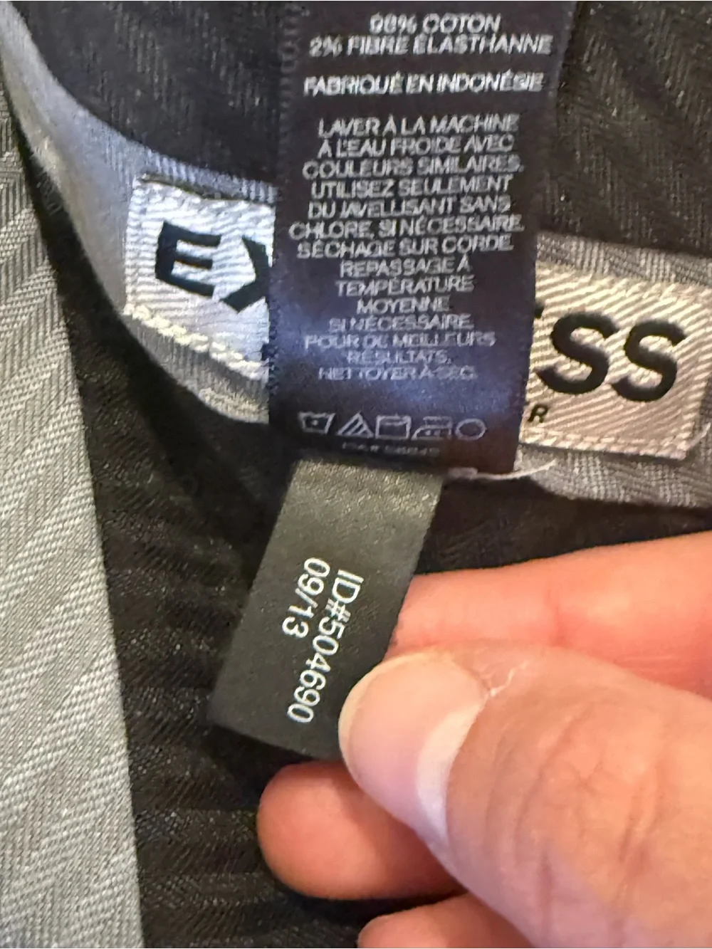 Express Photographer Navy Blue Slim Fit Dress Pants Size 29x32